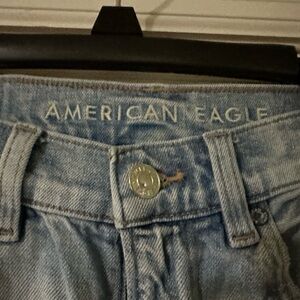 American Eagle Light Blue Distressed Denim Jeans Size 000